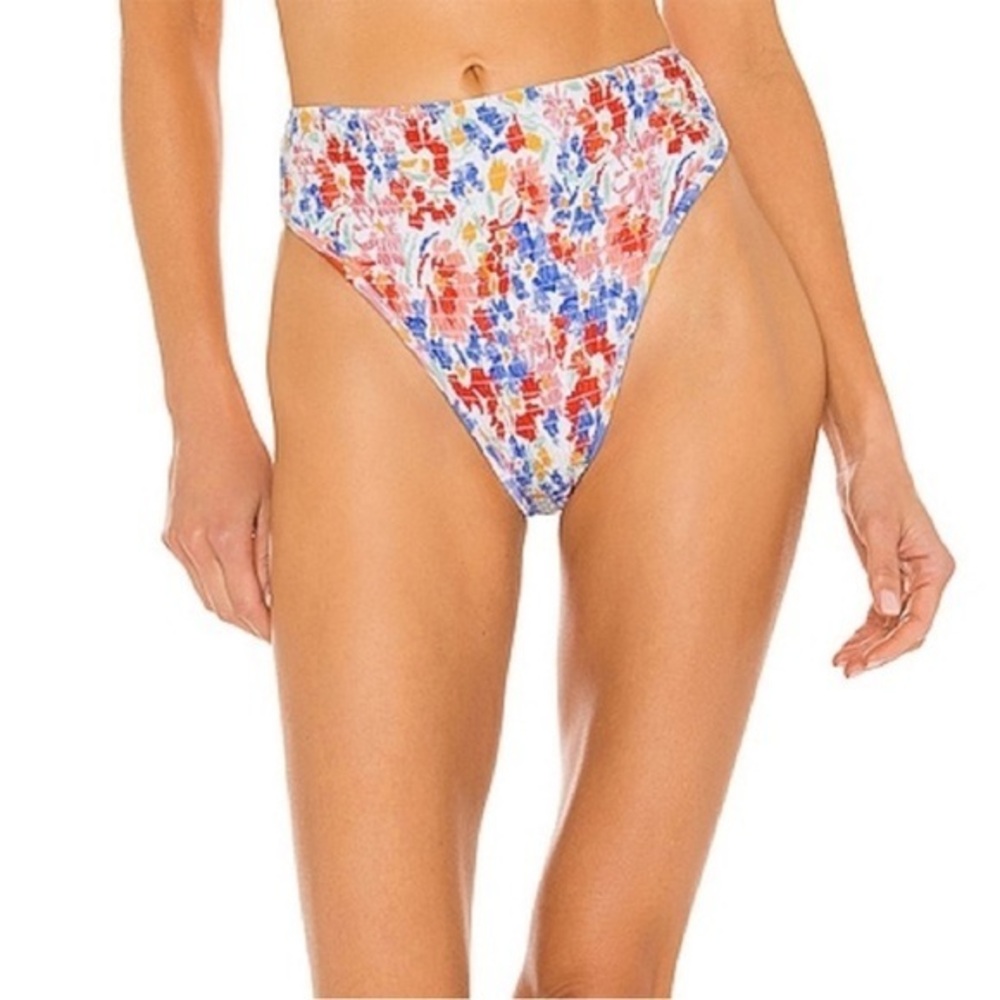 L*Space Barlette Bikini Bottom floral medium new without tag w/ hygienic sticker